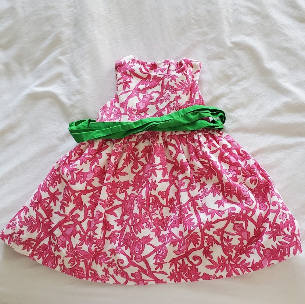 Lily Pulitzer pink monkey Toddler dress
